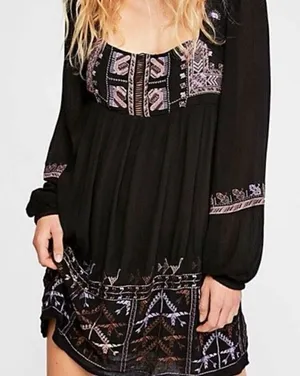 ✨FP Rhiannon Embroidered Babydoll Sz Small Dress✨ thumbnail 1