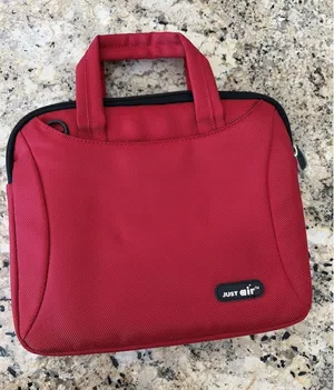 Just Air‎ Padded Laptop Sleeve Case Bag Mens Womens Small Red Nylon Canvas thumbnail 1
