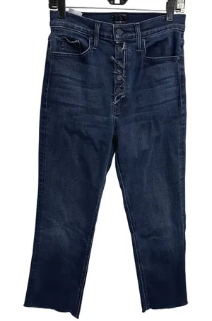 Mother The Tripper Ankle Jeans Catch Me If You Can Dark Wash Button Fly 28 *Crop thumbnail 1