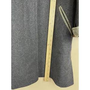 Vintage Marcona Women’s Wool & Alpaca Overcoat Gray with Green Cuffs Size 12 thumbnail 13