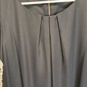 Gianni Bini Black Lace Trim Belted Dress Romantic Chic Feminine Aesthetic Small‎ thumbnail 7