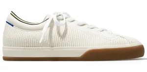 Rothy's The Lace-Up Sneakers Gum Terry Low Top Knit Round Toe Beige Neutral 7 thumbnail 1