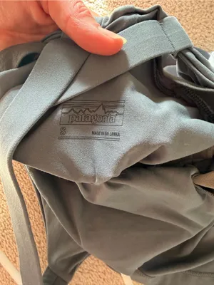 Patagonia Seabrook Cross Back Active Dress Built In Shelf‎ Bra Gray S thumbnail 5