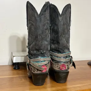 Durango Womens 12in Lifestyle Western Boots Black Distressed DCRD146 Size 8.5M thumbnail 6
