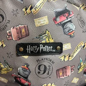 Harry Potter Backpack‎ Grey Platform 9 3/4 Hogwarts Express Faux Leather Bag OS thumbnail 2