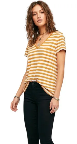 Madewell Womens Blouse Sz XS Striped Short Sleeve Preppy Parisian Minimalist thumbnail 1