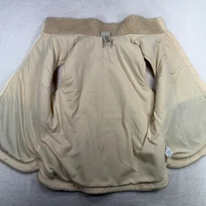 L.L. Bean Large Sherpa Fleece Vest Mountain Classic Beige Cream Full Zip 519066 thumbnail 9
