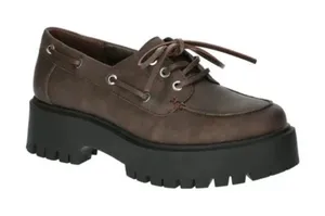 No Boundaries Women's Platform Boat Shoes‎ Brown NWOB Size 6 Y2K 90's thumbnail 1