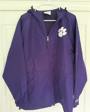 Champion Purple Clemson Raincoat thumbnail 1