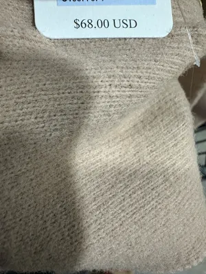 NWT FREE PEOPLE All For You Hooded Scarf In Mushroom One size No refunds returns or cancellations thumbnail 6