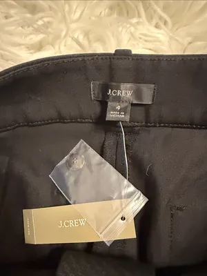 J. Crew Black High-Waist Wide Leg Pants size 4 inseam 25” brand new thumbnail 6