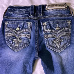 Rock Revival Women's Dark Blue Skinny Jeans thumbnail 6
