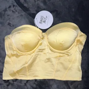 Princess Polly Koko Bustier in Lemon Size 2 New with tag thumbnail 11