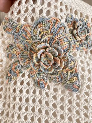 Abercrombie & Fitch Trevor Project Crochet Floral Mini Skirt M thumbnail 4