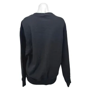 Nike Women's Black Classic Fleece Crewneck Long Sleeve Logo Sweatshirt Top Sz M thumbnail 2