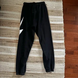 Aviator Nation Black Sweatpants with White Chevron Detail thumbnail 2