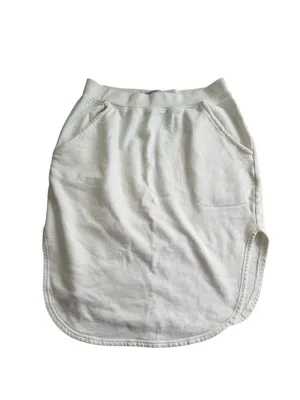 FREE PEOPLE Beach Off White Cotton Skirt Size Medium thumbnail 4