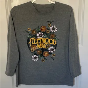 Fleetwood Mac LS Tee Large Boho Gray thumbnail 1
