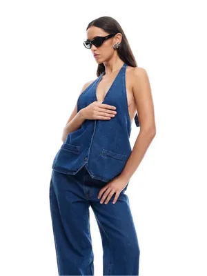 Lioness Hills Halter Dark Denim thumbnail 2