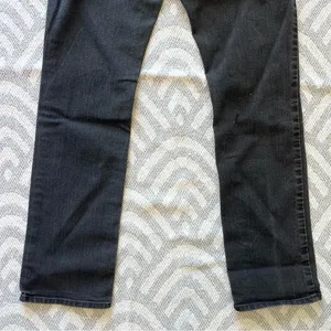 LEVI’S Women’s 505 Straight Leg Black Denim Jeans 28 thumbnail 7