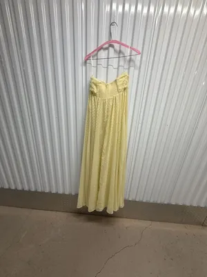 Hello Molly Secluded Grove Strapless Maxi Dress in Yellow thumbnail 5