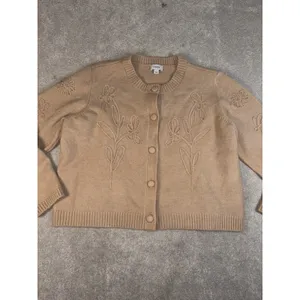 CeCe Flower Embroidered Cardigan‎ sandcastle beige large thumbnail 2
