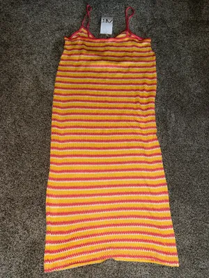 Koolaburra by UGG Jersey Tiered Lounge Dress in Coral Tie-Dye thumbnail 2