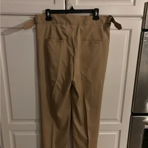 Timeless form tan‎ pants. Buckles on waist. thumbnail 6