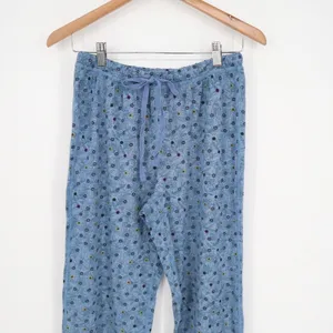 Free People Intimates Pajama Pants Womens W26 Blue Floral Stretch Drawstring thumbnail 4