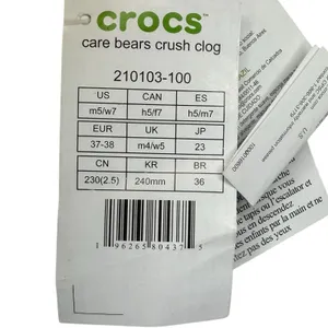 M 5 / W 7 - RARE Crocs Care Bears Clog‎ Multicolor Light Up Brand New thumbnail 8