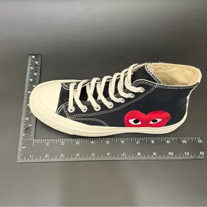 CONVERSE X Comme des Garçons PLAY High Top Chuck 70 Unisex Sneakers Women’s 7 thumbnail 7