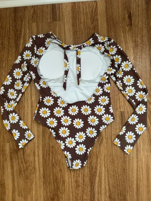 SheIn Daisy Rash Guard Swimsuit thumbnail 2