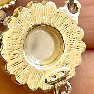 Vintage Avon silver tone yellow butterfly necklace thumbnail 10
