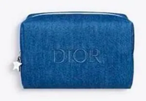 Dior Toiletry Bag in Blue denim thumbnail 1