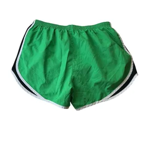 Nike Dri-FIT Tempo Running Shorts Green Black White Womens Large Athletic Gym thumbnail 3