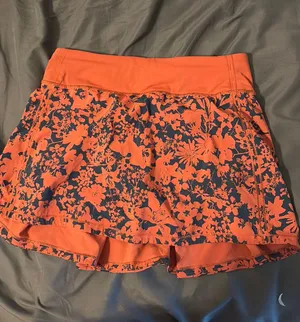 Red orange lulu lemon skirt thumbnail 3