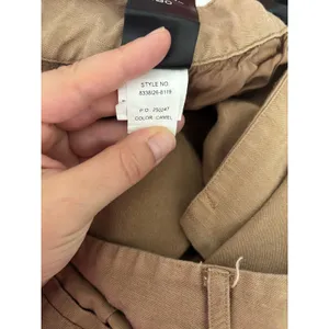 Paige Dallas Pant Womens‎ 4 Camel Pleated Wide Leg Linen Blend Trouser Career thumbnail 6