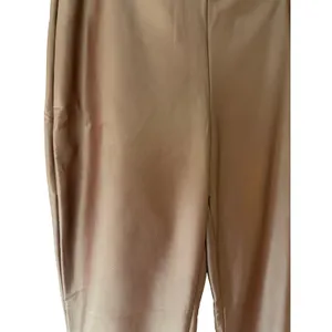 Banana Republic Faux Leather Leggings XS Burgundy Brown Coated Stretch Pants thumbnail 2