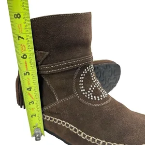 Vintage Sherpa Lined Suede Moccasin Winter Boots Women’s Size 6.5/7 thumbnail 4