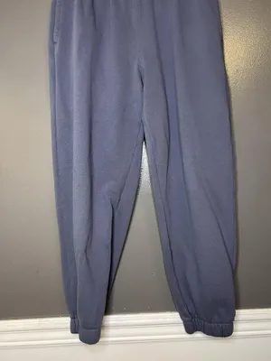 Hollister Sweatpants Women Small Blue Fleece Jogger Pants Adjustable Rise Lounge thumbnail 3
