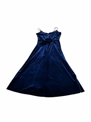 ALI & JAY blue velvet midi dress thumbnail 5