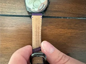 Coach Y2K Purple Leather Strap Watch with Black Dial thumbnail 4