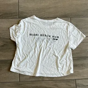 Miami Beach bum tshirt White thumbnail 2
