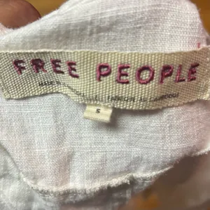 Free People Laruso Linen Preppy Pocket Resortwear Coastal Beach Vacation Vest S thumbnail 6