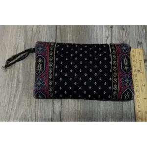 Vera Bradley Crossbody Wallet Floral Quilted Clutch‎ Bag thumbnail 4