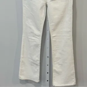 NWT Madewell Kick‎ Out Crop Jeans White Stretch Denim Jeans NI961 thumbnail 6