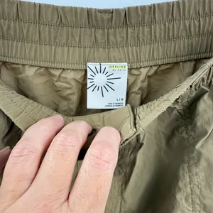 Aerie Offline Women’s Tan Maxi Cargo Nylon Skirt Size‎ Large thumbnail 3