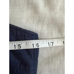 Sea New York Jumpsuit Women 2 Navy Blue Peplum Wide Leg Smocked Back Pocket thumbnail 12