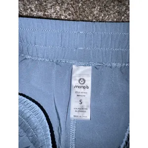 Mono B Women's Blue Jogger Pants S Drawstring Elastic Waist Pockets thumbnail 2