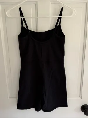 Aritzia Wilfred Free Black Active‎ Romper Shorts Jumpsuit Size Small thumbnail 2